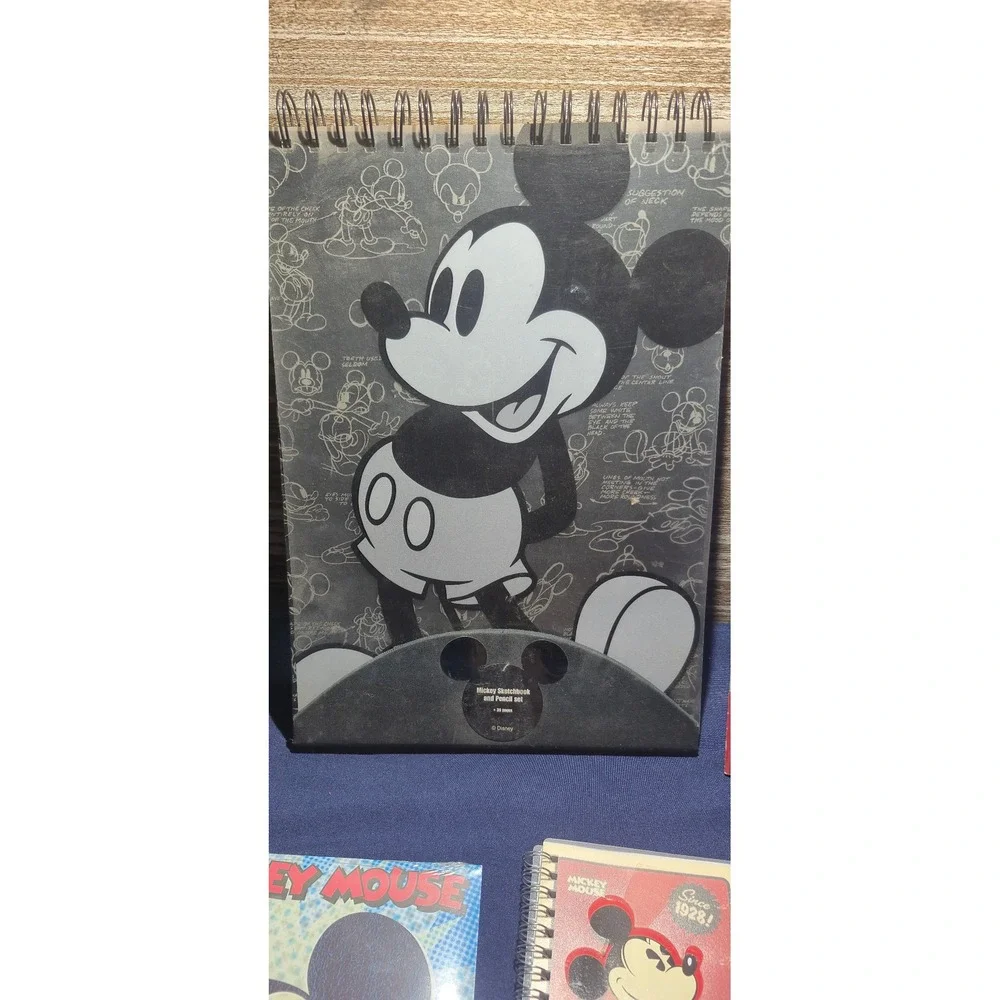 Disney Mickey Mouse Stationery Set Sketchbook Planner Calendars Pencils unopened